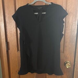 Banana Republic Elegant Black V-Neck Blouse